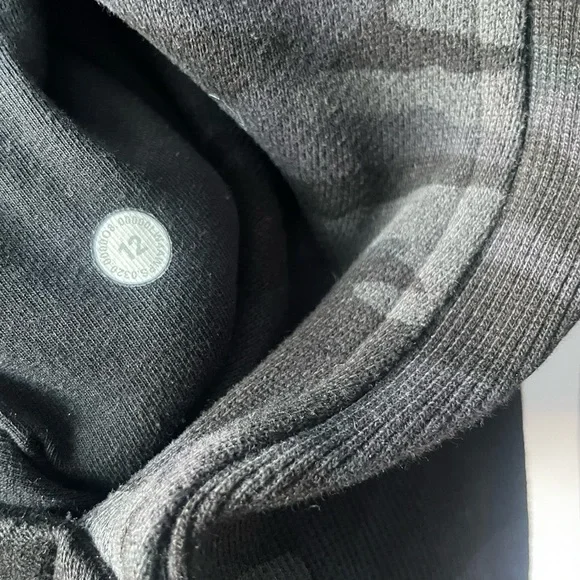 Lululemon Athletica Camo Hoodie - Black and Gray - Picture 6 of 9
